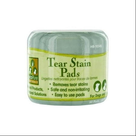 Ourpets HB-10345 50 Count ecoPure Tear Stain Pads