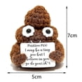 thumbnail image 2 of Plush Emotional Support Keychain, Cute Poop Plush Toy for Backpack Decor Gift for Kids, 2 of 5