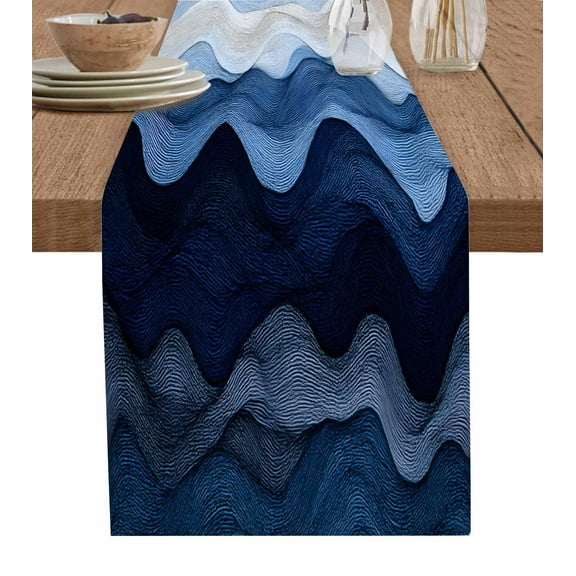 Moroccon Table Runner 70 Inches, Moroccan Bed Runner Dresser Scarves Tabletop for Indoor Outdoor Parties/Ceremony/Banquet, 13" x 70"