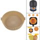 thumbnail image 2 of Freidora de aire Olla de silicona Cesta de barbacoa antiadherente Reemplazo de accesorios para hornear con asa para revestimientos de freidora de aire beige Sunnimix Revestimiento de freidora de aire, 2 of 8