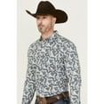 thumbnail image 2 of Gibson Trading Co Men's Pop Paisley Print Long Sleeve Button-Down Western Shirt - GMSU24W34-GY Medium, 2 of 4
