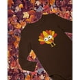 thumbnail image 5 of Tstars Gobble Turkey Face Baby Bodysuit First Thanksgiving Baby Boy Girl Outfit Newborn Brown, 5 of 5