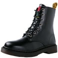 thumbnail image 2 of GLOBALWIN Lace-Up Black Faux Fur Lined Winter Combat Boots Womens 6M, 2 of 7