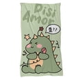thumbnail image 1 of Cobija Manta Frazada Juana Gallo Diseño de Dinosaurio Verde Ultra Suave, 1 of 5