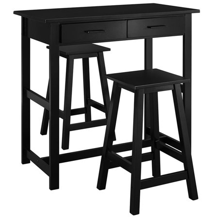 Dorel Living Small Space 3 Piece Counter Height Dining Set In