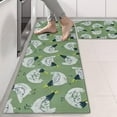 thumbnail image 2 of Kitchen Rugs Sets Of 2,Green Chicken Pattern Anti Fatigue Kitchen Mat Rugs Non Slip Washable,Decorative Kitchen Floor Mats for Kitchen,Sink,Laundry,17"X47", 2 of 5