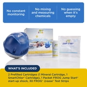 FROG @ease Floating System for Hot Tubs - Quick & Easy Self-Regulating Hot Tub Sanitizer - Tub Maintenance System with Sanitizing Minerals & SmartChlor Technology