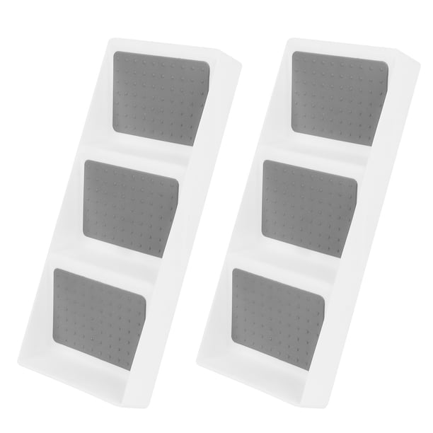 Organizador de cajones de 2 piezas, 3 niveles, para especias, medicinas, botellas, bandeja, cajón, caja para gabinete de cocina