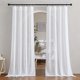 thumbnail image 2 of Cortinas Nicetown de lino blanco transparente, 213 cm de largo, juego de 2, 2 of 8