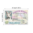 thumbnail image 3 of Home Decoration Easter Funny Bunny ID Card Pass Card Creative Holiday Celebration Plastic Bunny License, 3 of 6