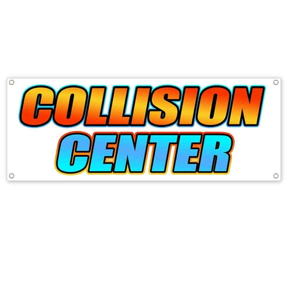 Collision Center 13 oz Vinyl Banner With Metal Grommets