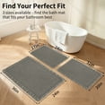 thumbnail image 4 of JIATER Waffle Bathroom Rugs 24x17,Soft Absorbent Bath Mat Non-Slip Backing Quick Dry Washroom Mats,Olive Green, 4 of 9