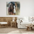 thumbnail image 2 of Stupell Industries Modern Brown Horse Portrait Animals & Insects Painting Gallery Wrapped Canvas Print Wall Art, 36 x 36, 2 of 7