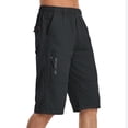 thumbnail image 5 of Capri Long Elastic Cargo ShortsSummer Pants For Men Large Size Workwear Style Straight-cut Loose And Casual Shorts, 5 of 5