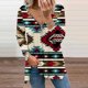 thumbnail image 2 of Tops Para Mujer Camisas de Manga Larga Moda de Otoño Blusa Con Estampado de Cuello en V Cremallera Otoño Causal Pullover Odeerbi  ODB148402, 2 of 5