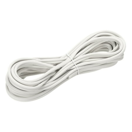 Uxcell 15M/49.21Ft Silicone Window Screen Spline Sealing Strip, 5.5mm OD White