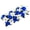 Blue, variant on Jiibva Simulated Lilies and Roses Row Decoration Artificial Flower Row Wedding Flowers Decoration Background Wall Decoration