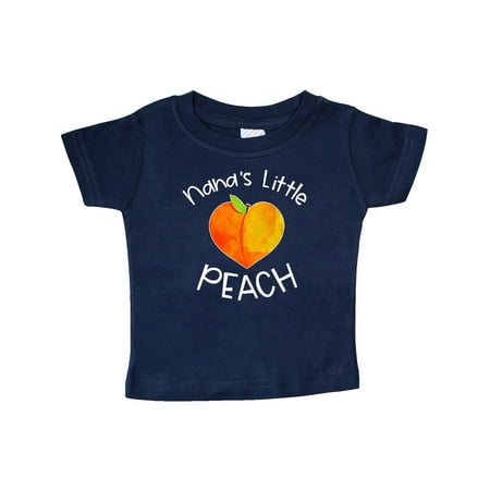 

Inktastic Nana s Little Peach Cute Peach Heart Gift Baby Boy or Baby Girl T-Shirt