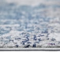 thumbnail image 2 of HomeRoots 531585 3 x 5 ft. Blue & Pink Abstract Power Loomed Area Rug, 2 of 8