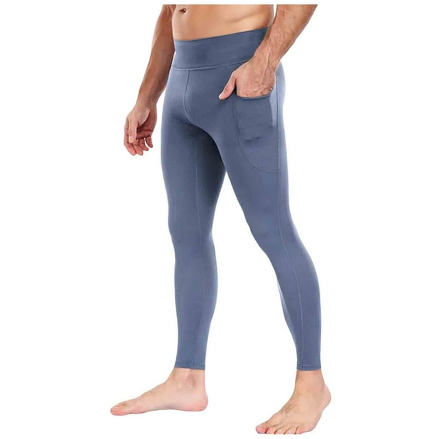 Kalauyu Men’s Compression Pants Athletic Running Leggings Tights Quick Dry Base Layer for Basketball Sports