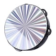 thumbnail image 3 of Tamburina, Doble Crujiente Sonido Metal Bellas Percusiases Manuales Jingles ABS para Fiesta, 3 of 7