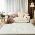 thumbnail image 6 of SARAG Fluffy Rugs for Living Room,4x6 Cream White Ultra-Soft High Pile Carpet for Girls Room Bedroom Bedside Nursery, 6 of 7
