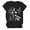 Black-a, variant on Women Floral Print Short T Crew Neck Short Sleeve T Shirt Top