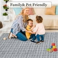 thumbnail image 4 of Modern Geometric Rug,Machine Washable Non-Slip Rug,Low Pile Vintage Rug,for Living Room Bedroom Nursery, 4 of 8