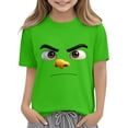 thumbnail image 6 of Twczz Boys Funny Graphic T Shirts- Cotton Short Sleeve Soft Crewneck Kids Summer Tees Green Size 5, 6 of 6