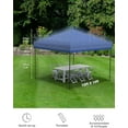 thumbnail image 2 of M optimized 10'x10' Pop Up Canopy Tent, Waterproof Outdoor Canopy, Portable Sun Shelter with Roller Bag, 4 x Sandbags, 4 x Stakes, for Picnic, Camping, Outdoor Events, Parties, Patio, 2 of 6