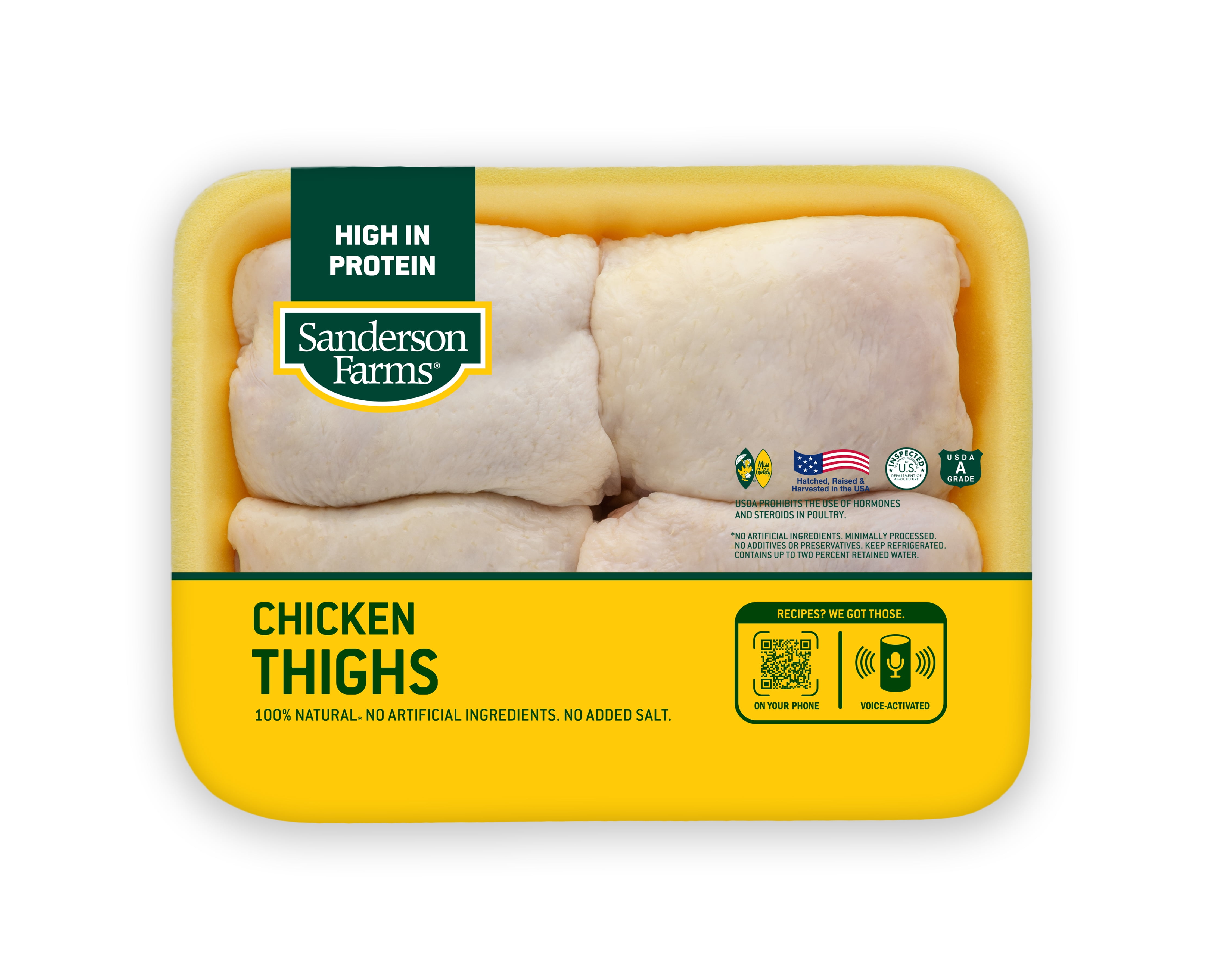 Sanderson Farms Fresh Chicken Thighs, 1.6 - 2.4 lb