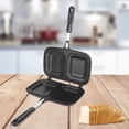 thumbnail image 3 of Dekaim Frying Pan, Cast Aluminium Breakfast Double Sided Non-Stick Frying Pan Kitchen Cooking Utensil Tool, 3 of 8