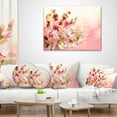 thumbnail image 4 of Designart Pink Bouquet of Flowers - Floral Throw Pillow - 18x18, 4 of 5