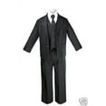 thumbnail image 3 of New Black Kid Teen Formal Wedding Party Prom Boy Suit Tuxedo Tie 5pc Set sz 5-20, 3 of 6