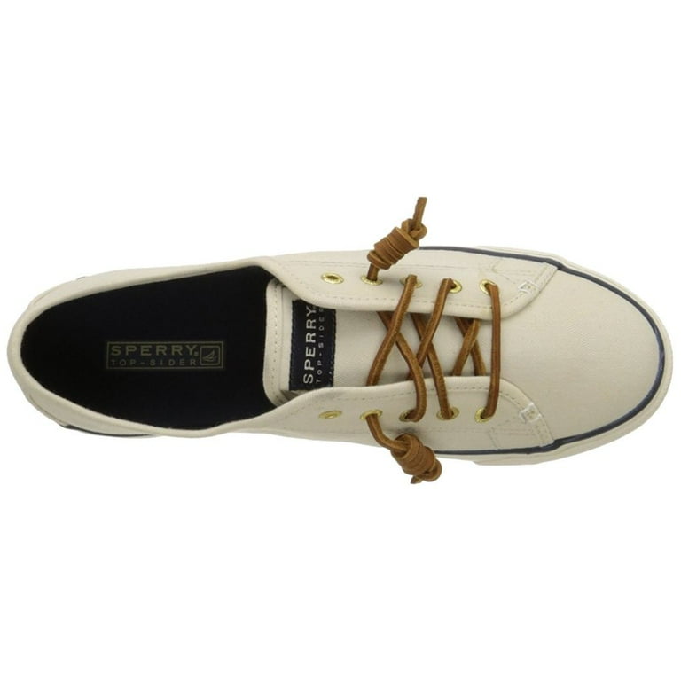 Sperry STS90549 090 Women s Seacoast Canvas Sneakers Ivory 9 M US Walmart