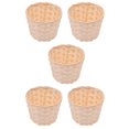 thumbnail image 1 of Mini Cestas Tejidas Sin Asas de 5 Piezas para DecoracióN de Manualidades de Favores de Fiesta Adecuadas para Ocasiones (7,5X6 Cm), 1 of 5
