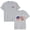 Grey, variant on Duqingm American Flag Shirt Patriotic Shirts for Women 4th of July T Shirts American Flag Graphic Tees Tops Raglan Short Sleeve Fourth of July Outfits Grey,XL
