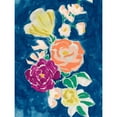 thumbnail image 3 of Vess, June Erica 12x14 Black Modern Framed Museum Art Print Titled - Paintbox Floral I, 3 of 5