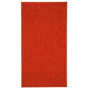 Safavieh Courtyard Jessie Damask Outdoor Indoor/Outdoor Runner Rug, 2'3" x 6'7", Red