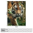 thumbnail image 4 of Autua Tiger Forest Wildlife Theme Warm Lightweight Blanket Soft Fleece Blankets Throw Blanket for Living Rooms Sofa Decor Cow Gifts All Seasons Flannel Material Blanket 40x50in, 4 of 6