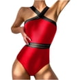 thumbnail image 1 of Conjunto de ropa de playa de bikini de color sólido sexy para mujer Fridja  nalpqowj62323, 1 of 8