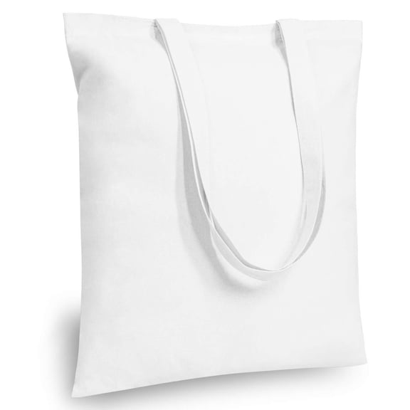 Economical Cotton Tote Bags, Lightweight Medium Reusable Grocery Shopping Cloth Bags, Suitable for DIY, Advertising, Promotion, Gift, Activity (3-Pack)