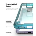 thumbnail image 5 of Ringke Fusion-X Case Compatible with Xiaomi Redmi Note 9, Transparent Hard Back Shockproof Advanced Bumper Cover - Turquoise Green, 5 of 9