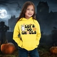 thumbnail image 2 of Gunia Boys Girls Halloween Ghost Sweatshirt Child Toddler Long Sleeve Graphic Warm Hoodie Pullover Tops Sweatshirt Fall Clothes Yellow 10-11 Years, 2 of 4