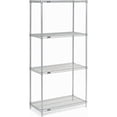 thumbnail image 2 of Global Industrial 18307Z 30 x 18 x 74 in. Nexel Poly-Z-Brite Wire Shelving, Clear, 2 of 4