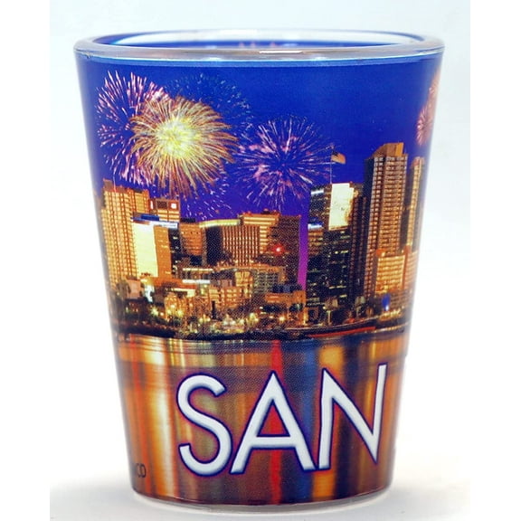 San Diego California Fireworks Shot Glass