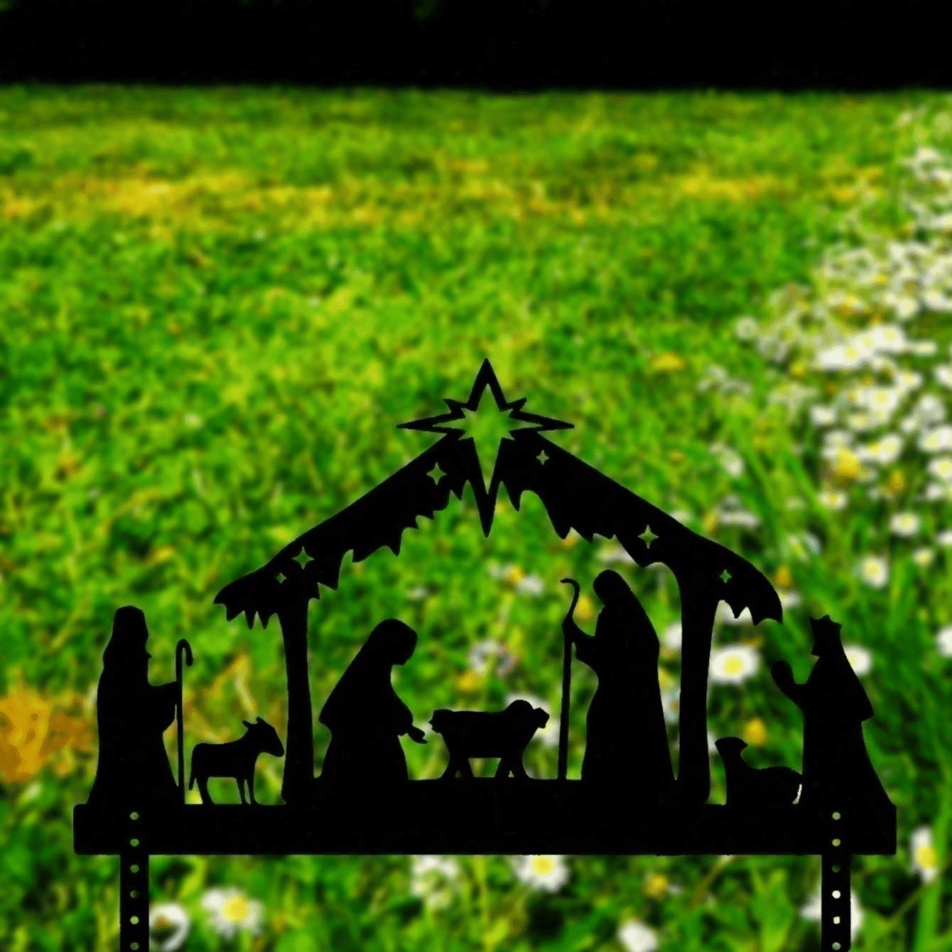 Waterproof Metal Nativity Projector Light Outdoor Wall Christmas Decoration Gift