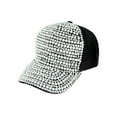 thumbnail image 1 of Top Headwear Pearl Rhinestone Bling Baseball Cap - Black/Silver, 1 of 1