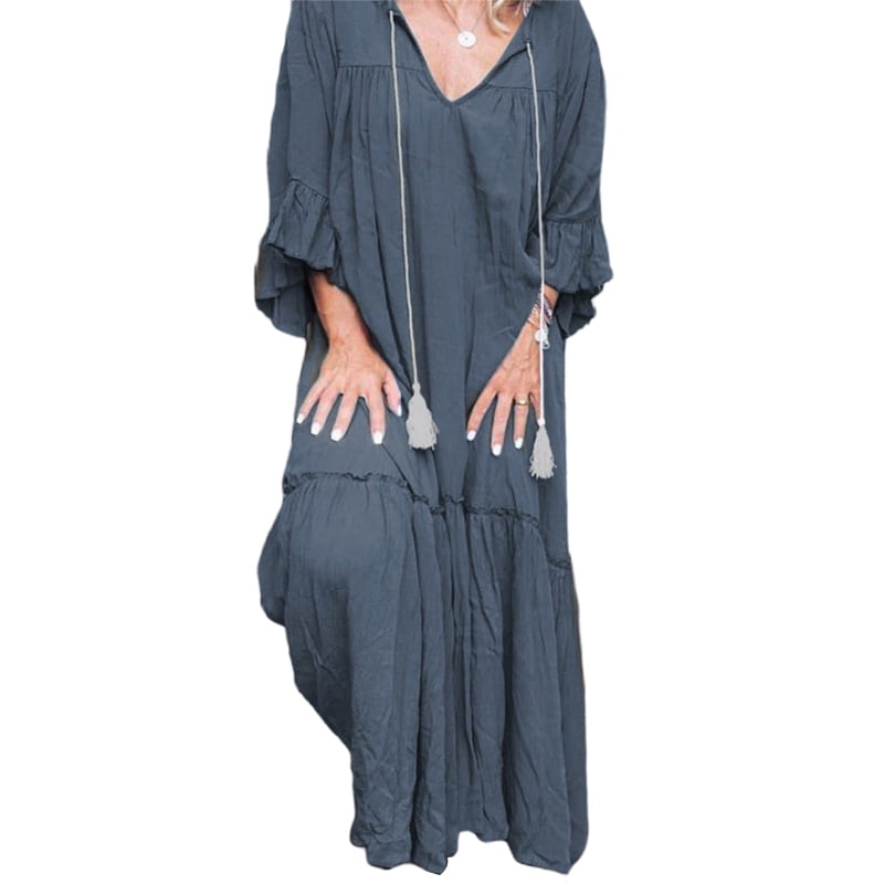 abee pleated maxi dress