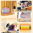 thumbnail image 4 of LEEYNEER Karaoke Machine With 1 Wireless Microphone Portable Bluetooth Speaker With HD Sound PA System Support Vocal Cut USB SD  AUX Input For Party  Meeting, 4 of 4